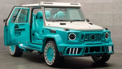 만소리, 메르세데스-AMG G63 '아주라' 공개: 지붕 뗀 극강의 820마력 오픈 SUV