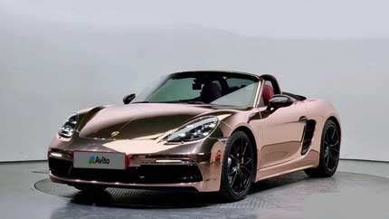 В России продают «золотой» Porsche