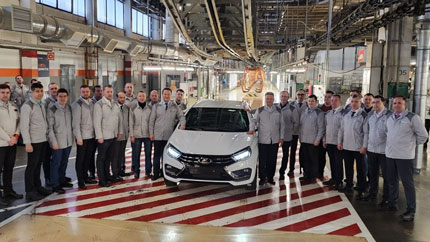 Первая  LADA VESTA NG собрана на АВТОВАЗе