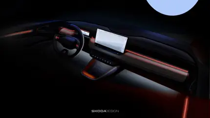 Компания Skoda рассекретила интерьер недорогого электрического кроссовера