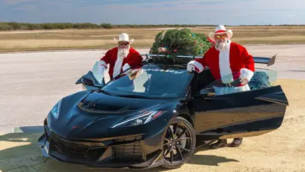 Hennessey сняла рекорд: Corvette ZR1 с елкой и гирляндами почти дошёл до 320 км/ч