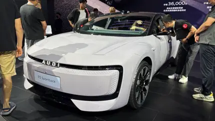 Электрокар AUDI E5 Sportback приехал на моторшоу в Чэнду: чем он удивил публику?
