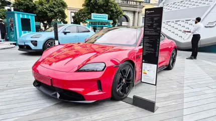 Porsche Taycan GTS приехал на автосалон IAA Mobility 2025