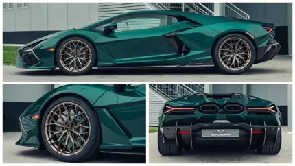 Самый мощный Lamborghini замаскировался под елку, но остался экстремальным