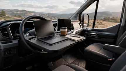 Руль Ford может превратиться в удобный столик для работы и еды