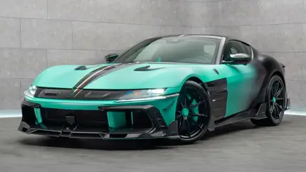 Тюнинг, который видно из космоса: Ferrari 12Cilindri вымазал морду мятной пастой